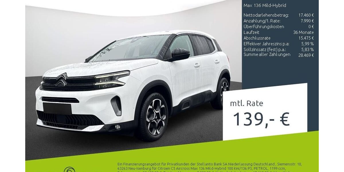 Citroen C5 Aircross 28.596 km 23.889 &euro; Borken 46325