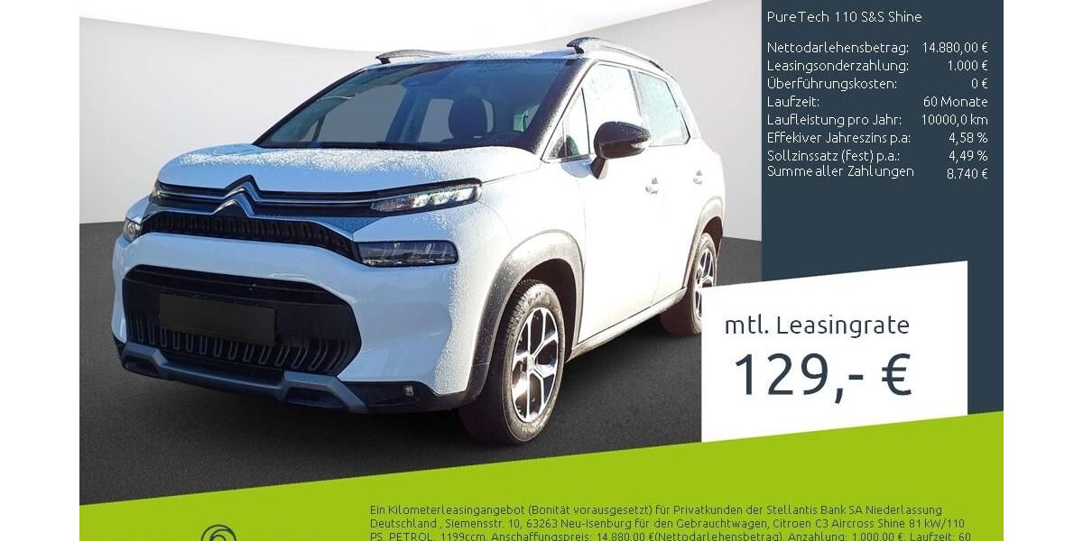 Citroen C3 Aircross 10.375 km 14.720 &euro; Borken 46325