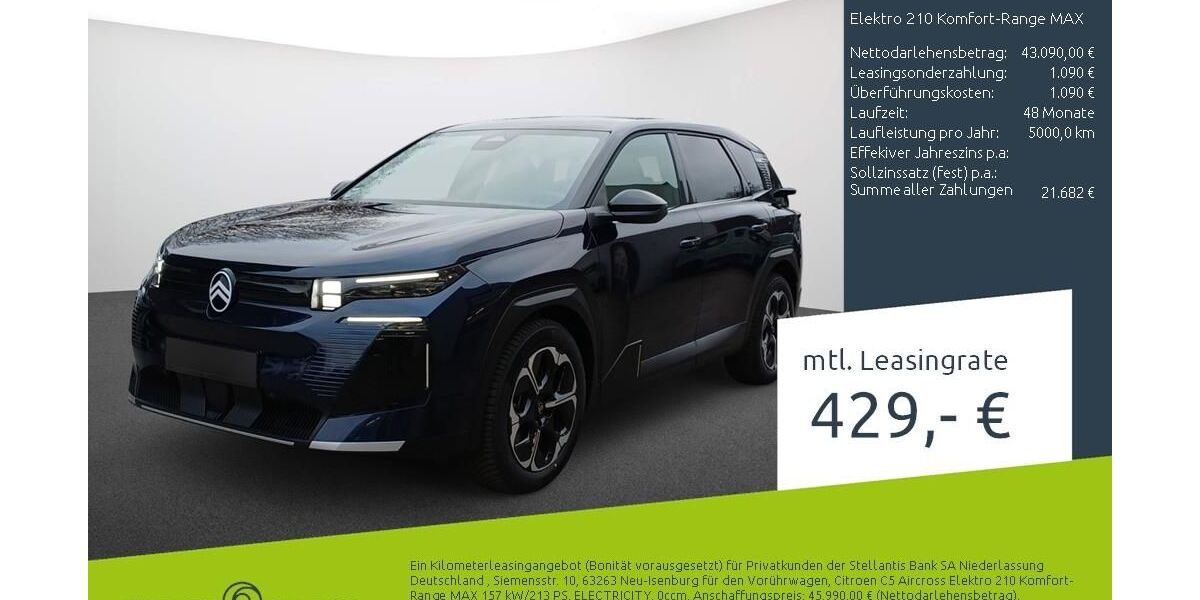 Citroen C5 Aircross 1.500 km 44.890 &euro; Dülmen 48249