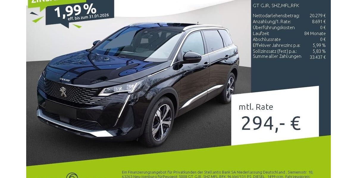 Peugeot 5008 49.886 km 28.969 &euro; Borken 46325