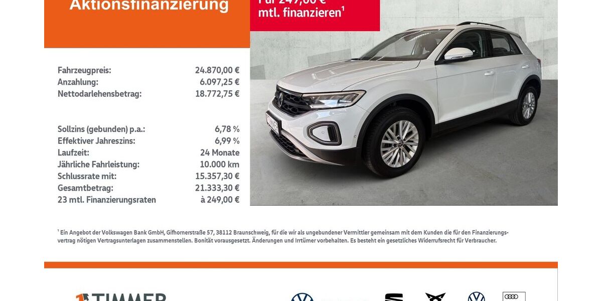 VW T-Roc 55.793 km 24.870 &euro; Dülmen 48249