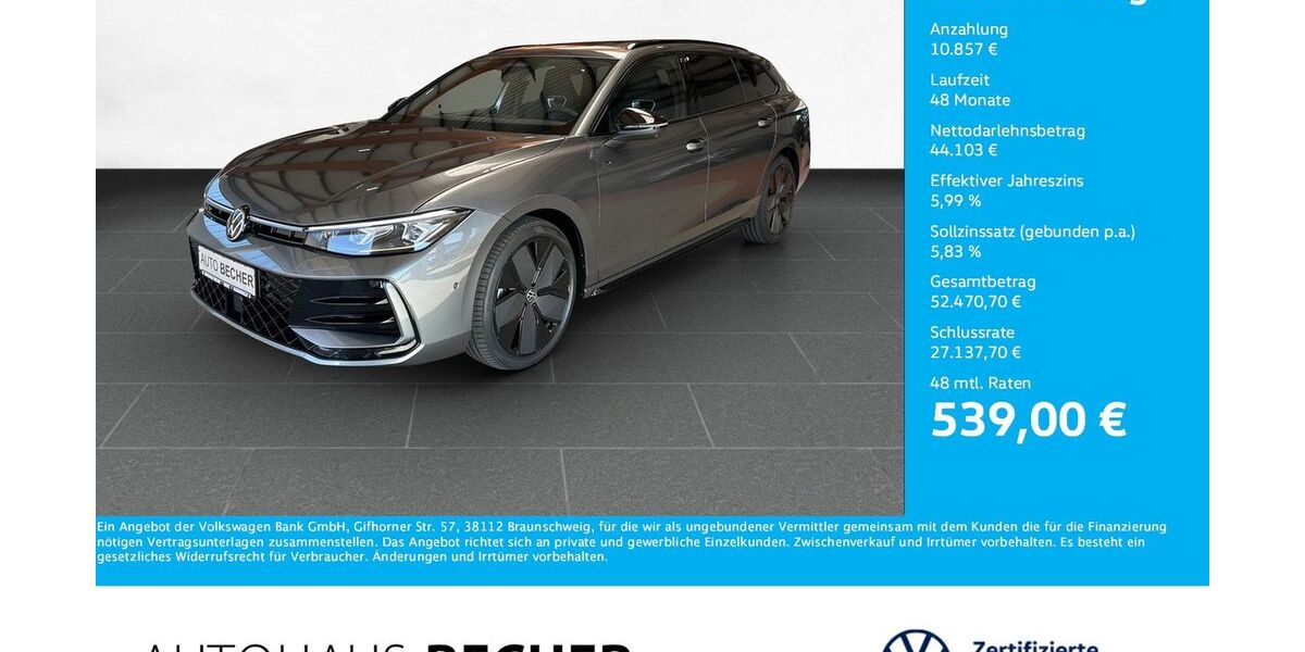 VW Passat Variant 11.500 km 54.960 &euro; Wesel 46485