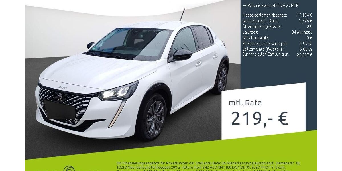 Peugeot 208 23.874 km 19.970 &euro; Borken 46325