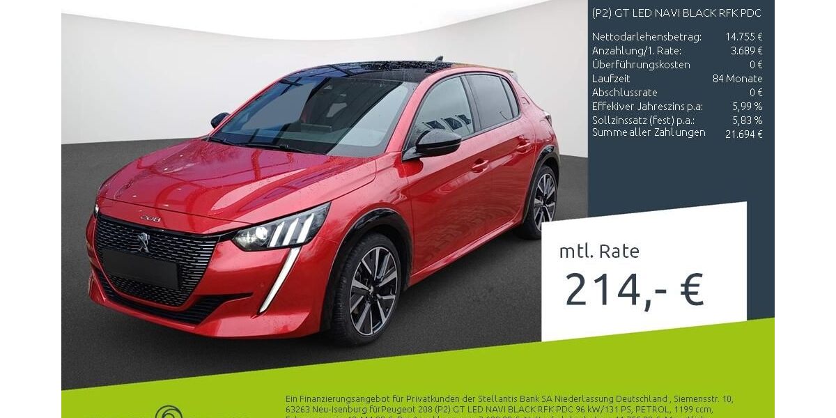 Peugeot 208 17.564 km 18.155 &euro; Borken 46325