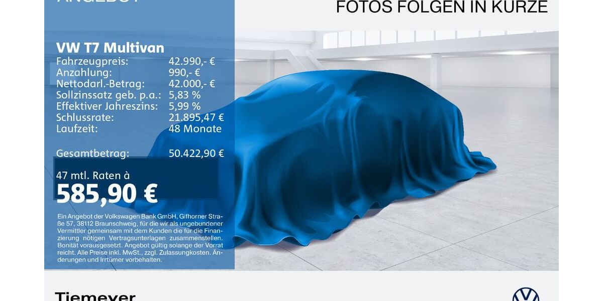 VW T7 Multivan 56.453 km 42.990 &euro; Gelsenkirchen 45888