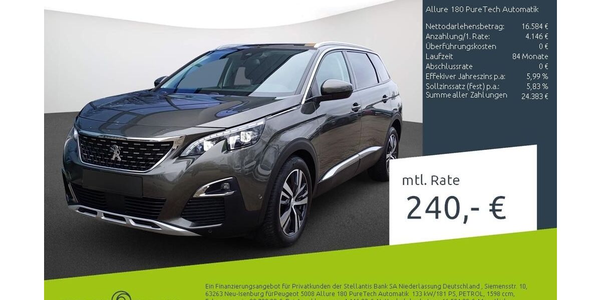 Peugeot 5008 60.952 km 20.730 &euro; Borken 46325