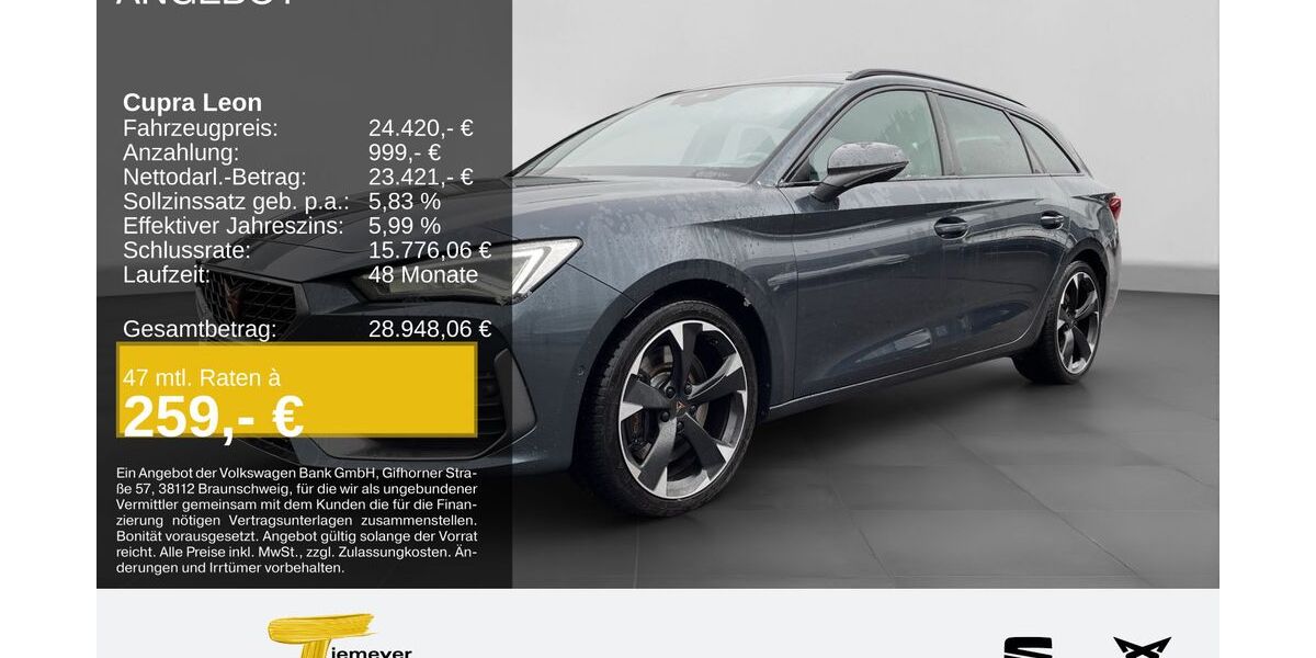 Cupra Leon 59.996 km 22.880 &euro; Duisburg 47059
