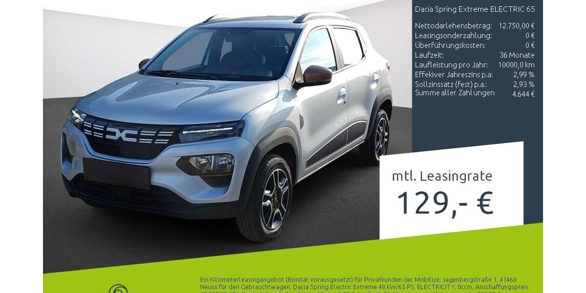 Dacia Spring 7.276 km 13.496 &euro; Borken 46325