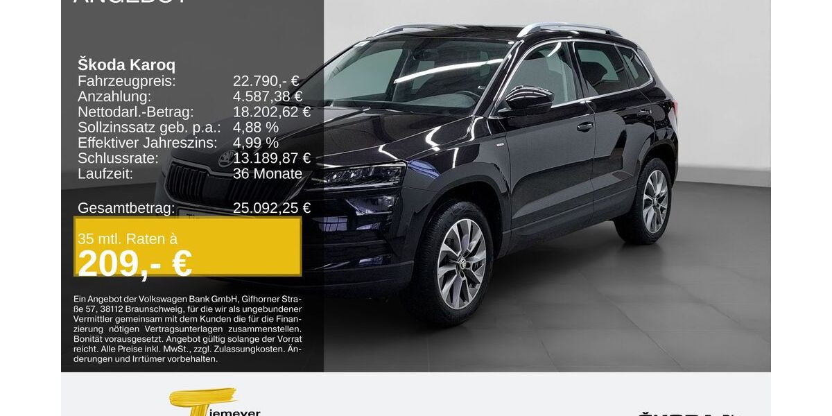 Skoda Karoq 63.999 km 22.470 &euro; Bochum 44809