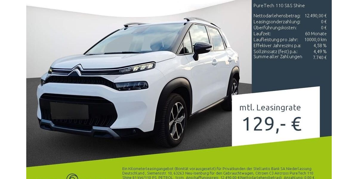 Citroen C3 Aircross 63.008 km 12.929 &euro; Borken 46325