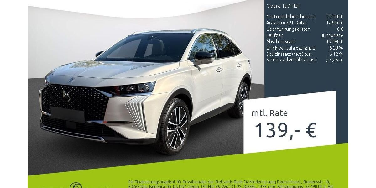 DS Automobiles DS7 (Crossback) 24.749 km 33.490 &euro; Borken 46325