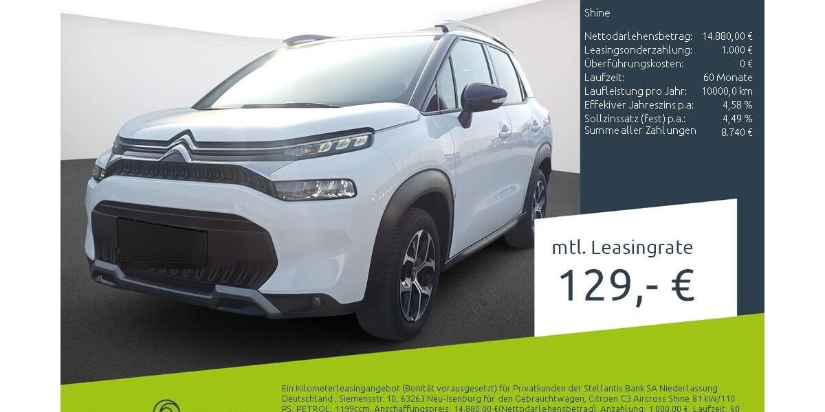 Citroen C3 Aircross 14.650 km 15.489 &euro; Borken 46325