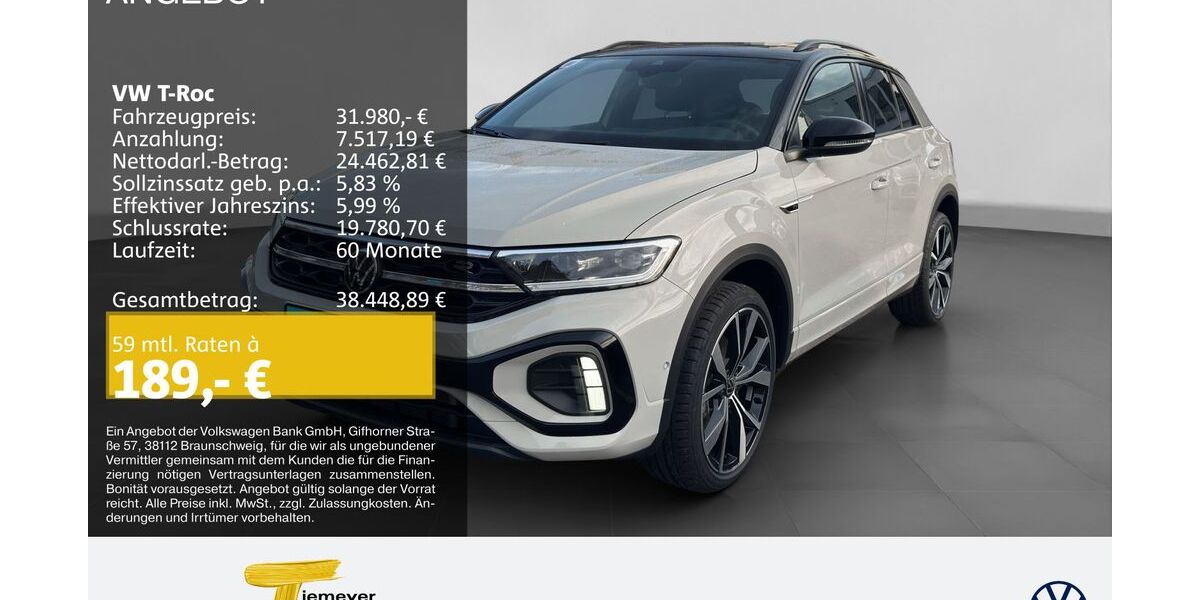 VW T-Roc 4.999 km 29.980 &euro; Duisburg 47059