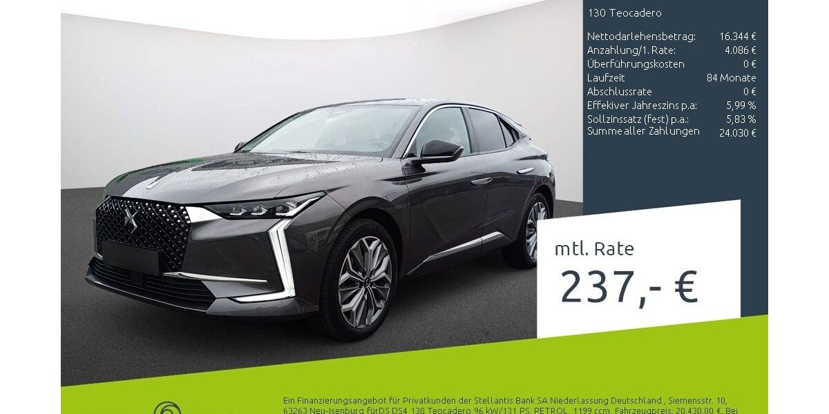 DS Automobiles DS4 18.936 km 20.170 &euro; Borken 46325