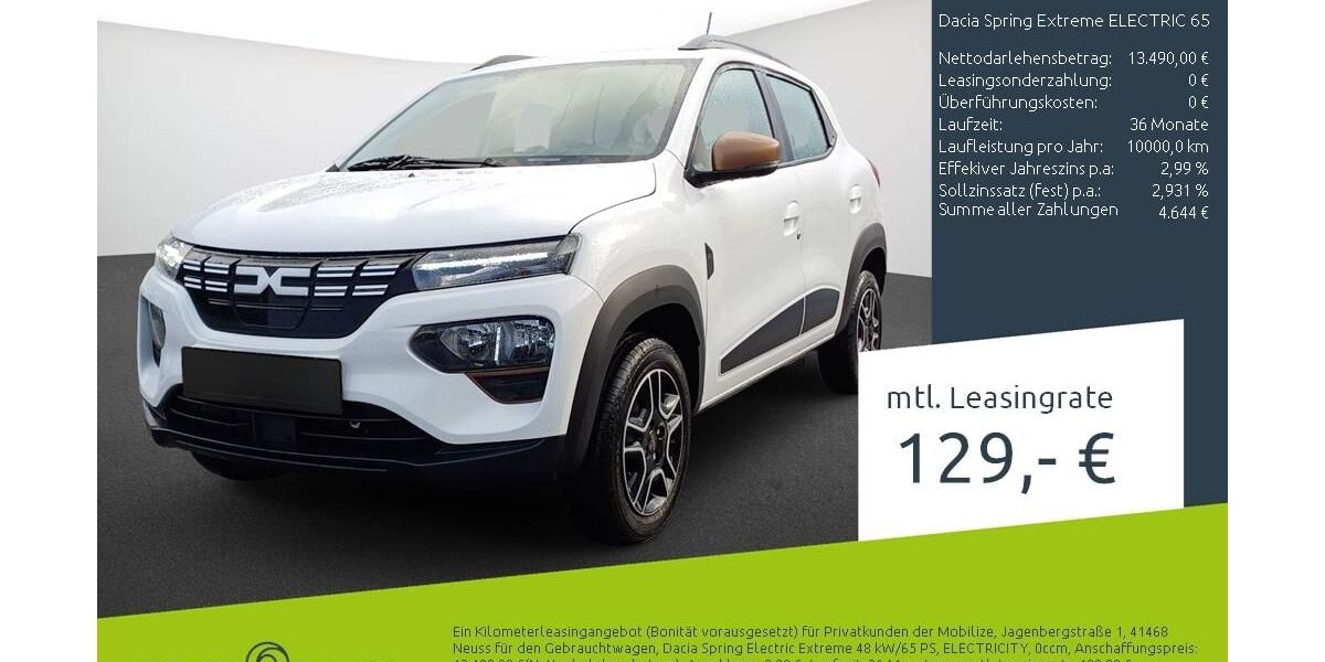 Dacia Spring 16.832 km 12.930 &euro; Borken 46325