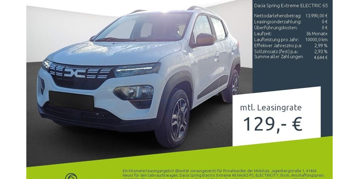 Dacia Spring 12.067 km 13.990 &euro; Borken 46325