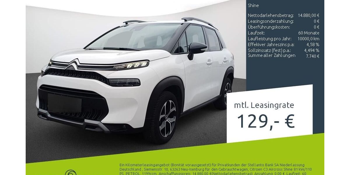 Citroen C3 Aircross 17.378 km 14.899 &euro; Borken 46325