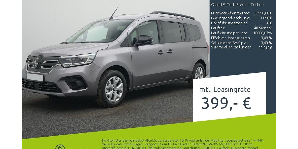 Renault Kangoo 1.500 km 34.320 &euro; Borken 46325