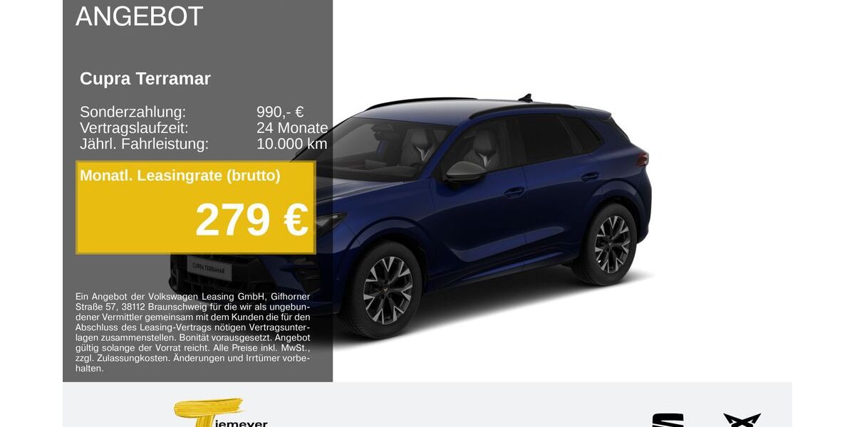 Cupra Terramar 24.338 km 33.780 &euro; Recklinghausen 45663