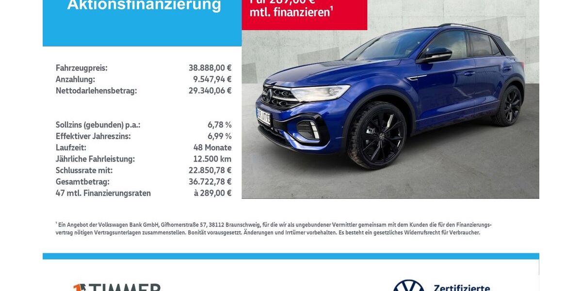 VW T-Roc 8.999 km 38.888 &euro; Borken 46325