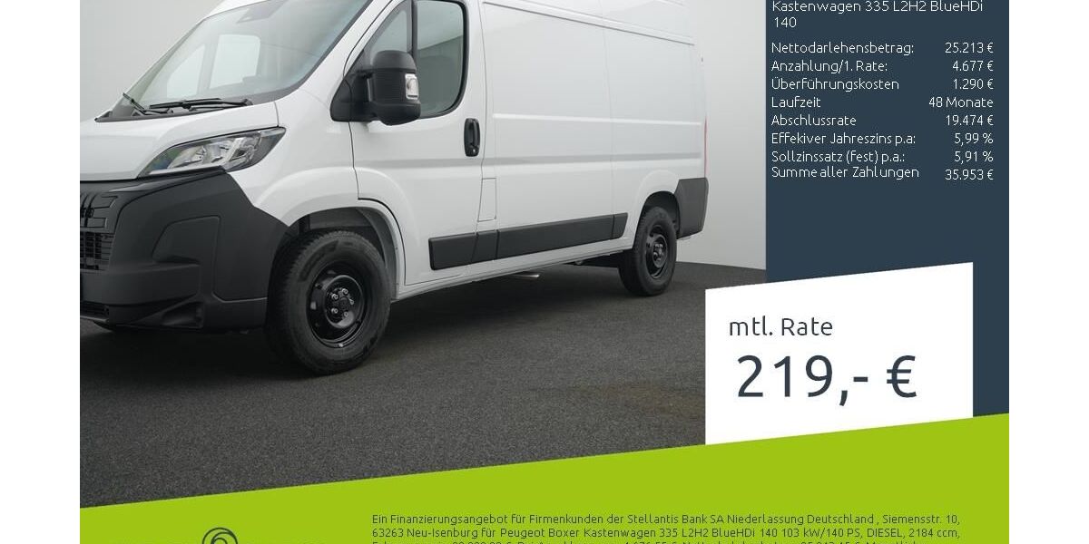 Peugeot Boxer 1.500 km 29.190 &euro; Dülmen 48249