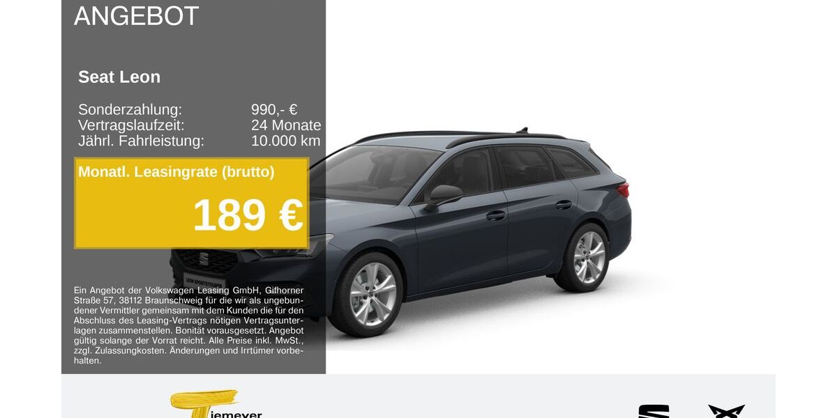 Seat Leon 18.940 km 28.220 &euro; Gelsenkirchen OT Beckhausen 45899