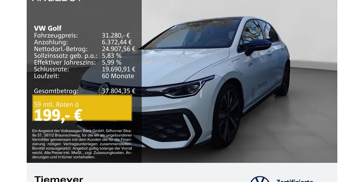 VW Golf 22.999 km 31.280 &euro; Bochum 44892