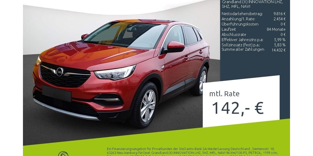 Opel Grandland (X) 97.679 km 11.860 &euro; Borken 46325