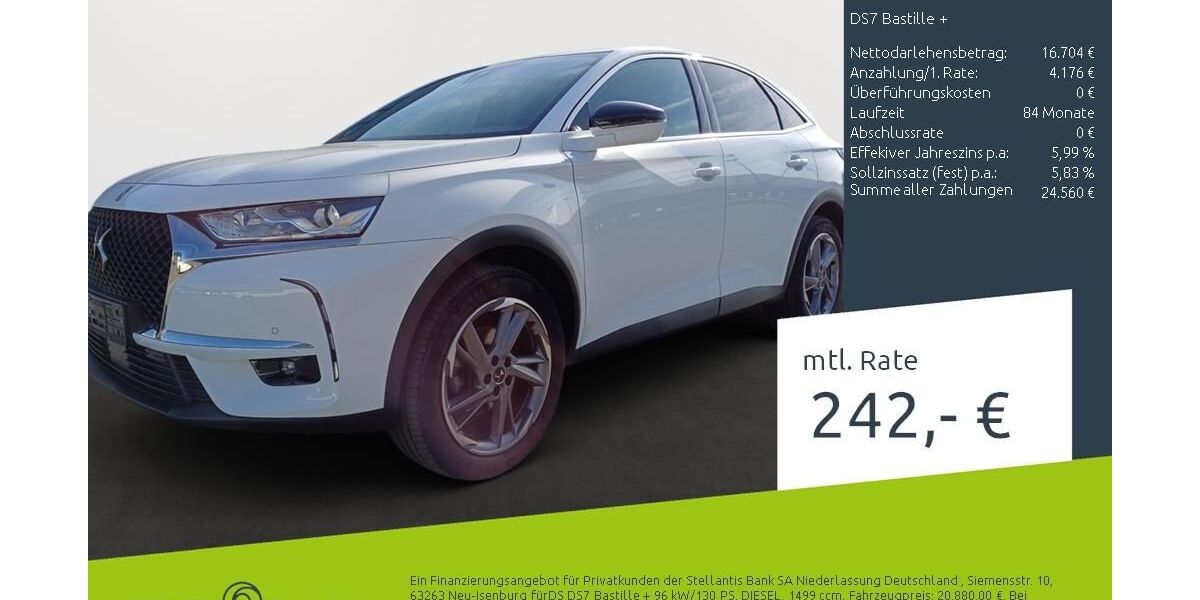 DS Automobiles DS7 (Crossback) 61.627 km 20.470 &euro; Borken 46325