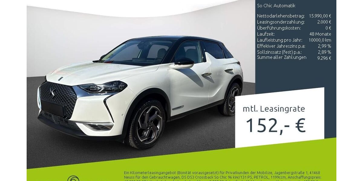 DS Automobiles DS3 Crossback 51.052 km 15.990 &euro; Borken 46325