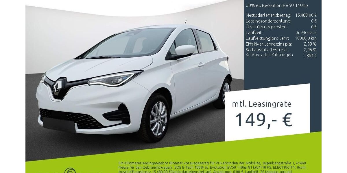 Renault ZOE 29.160 km 15.220 &euro; Borken 46325