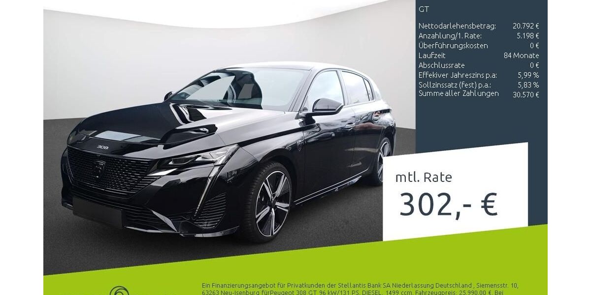 Peugeot 308 66.949 km 25.990 &euro; Dülmen 48249