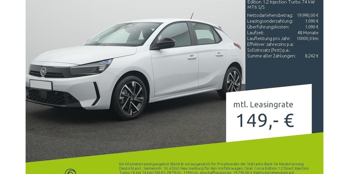 Opel Corsa 2.000 km 19.790 &euro; Borken 46325