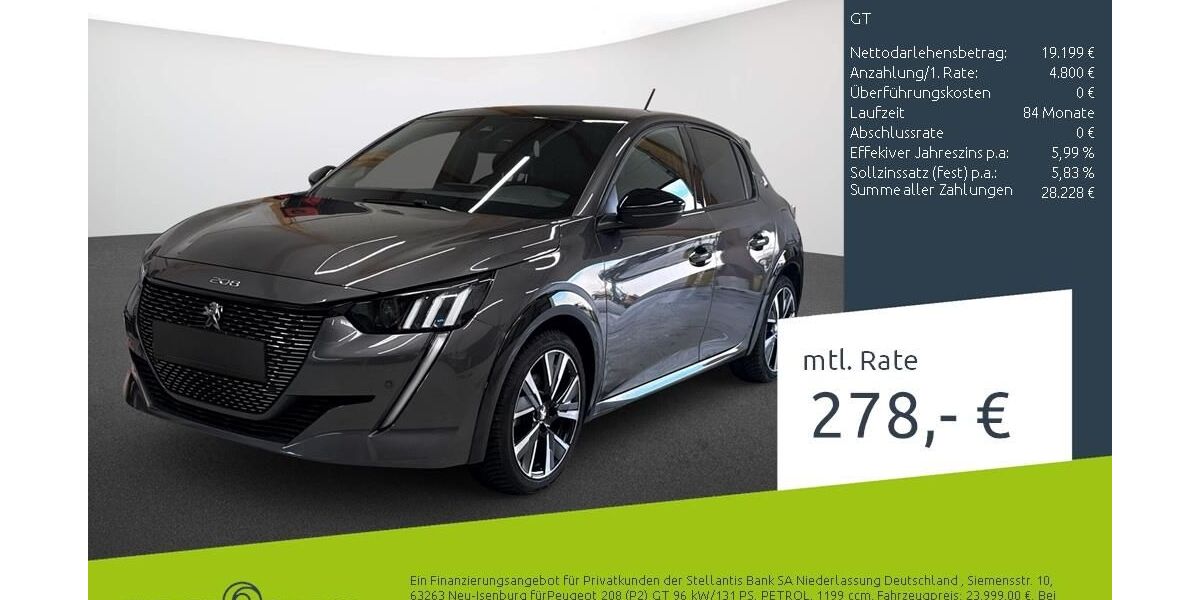 Peugeot 208 20.000 km 23.899 &euro; Dülmen 48249