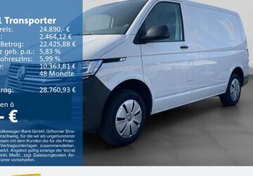 VW T6 Transporter 71.595 km 24.890 &euro; Bochum 44892
