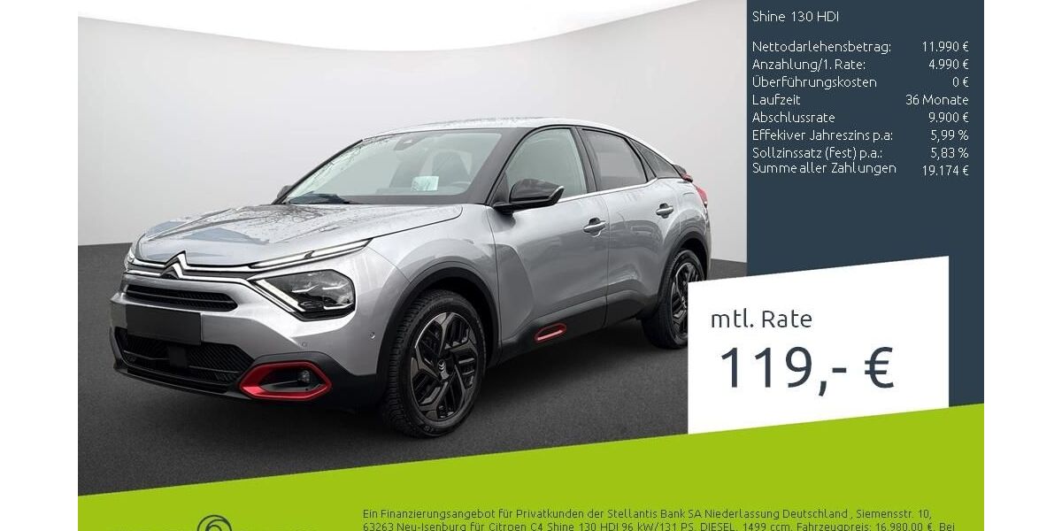 Citroen C4 72.027 km 16.729 &euro; Borken 46325