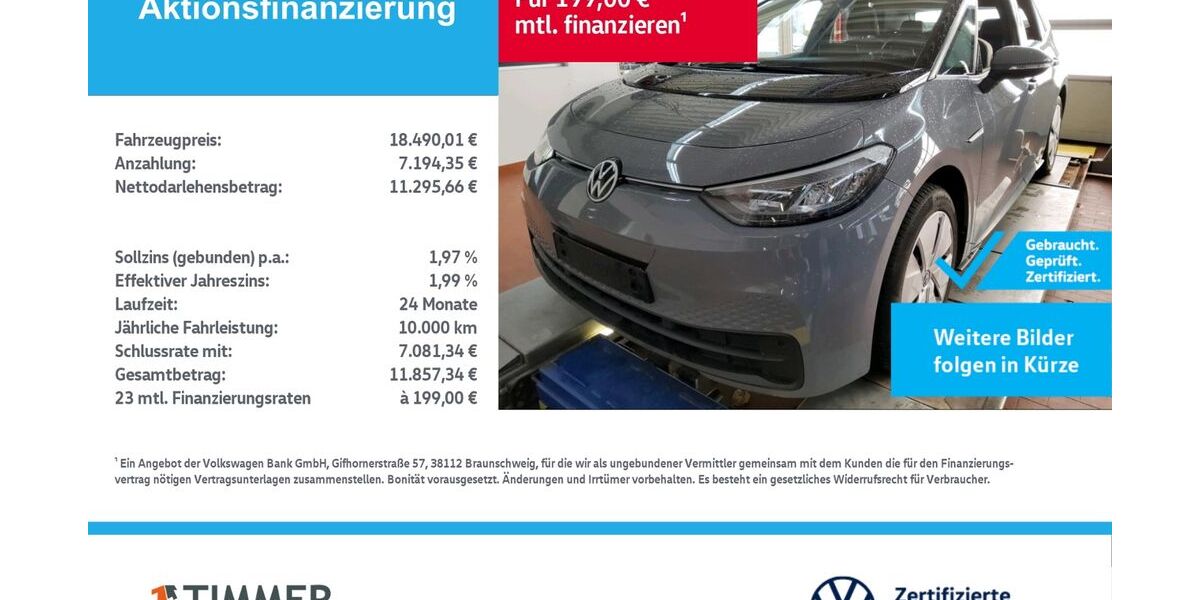 VW ID.3 58.125 km 18.490 &euro; Borken 46325