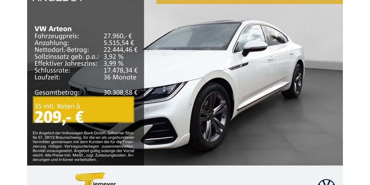 VW Arteon 63.560 km 27.960 &euro; Bochum 44892