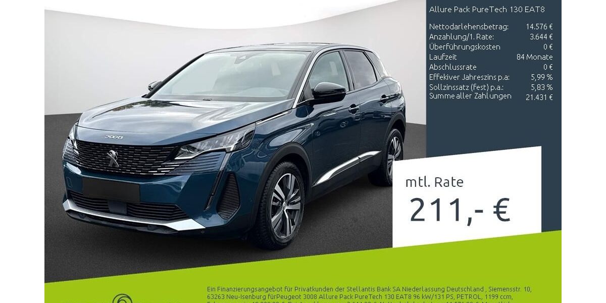 Peugeot 3008 41.024 km 18.220 &euro; Dülmen 48249